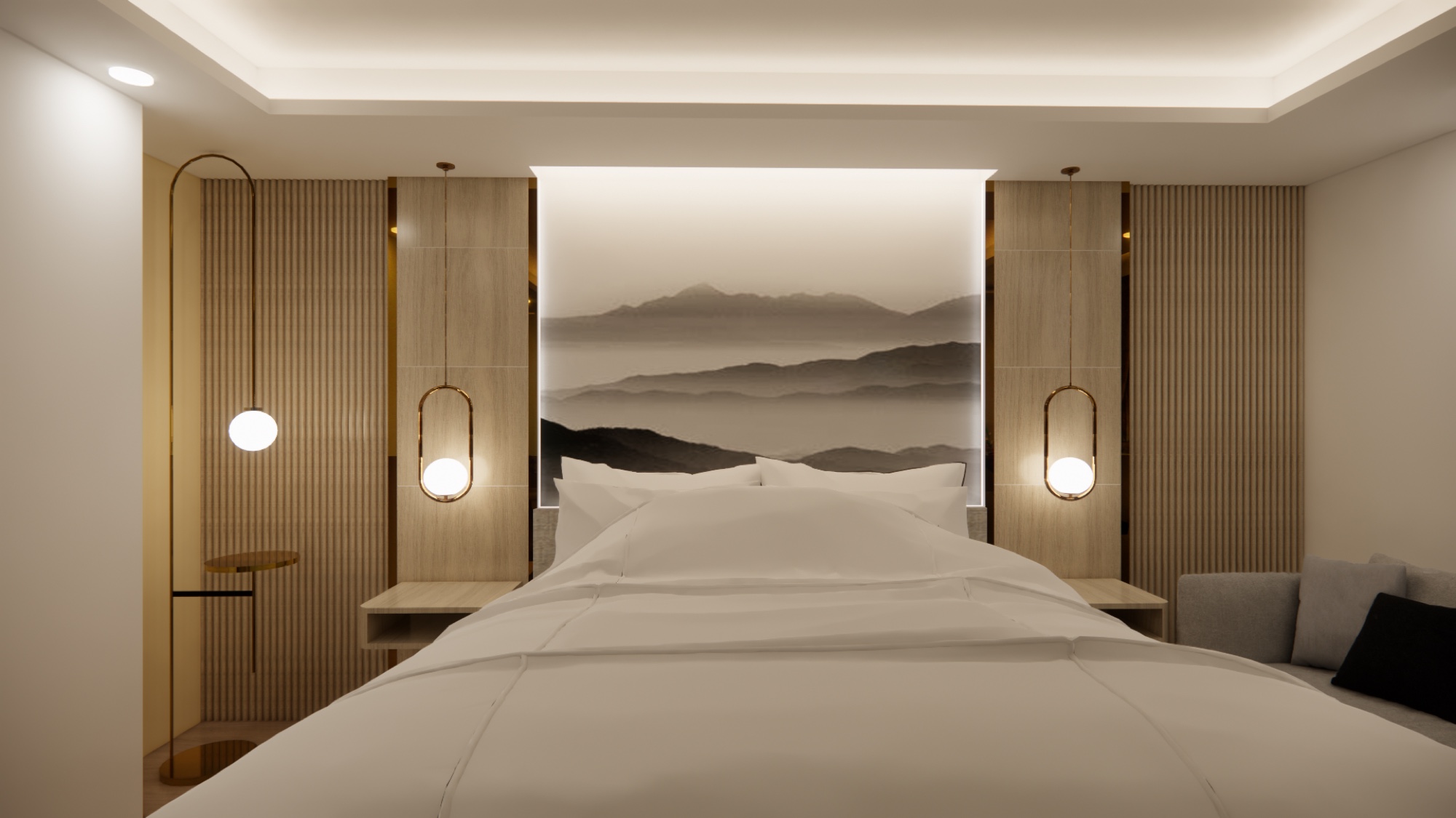 Suite bedroom and lounge