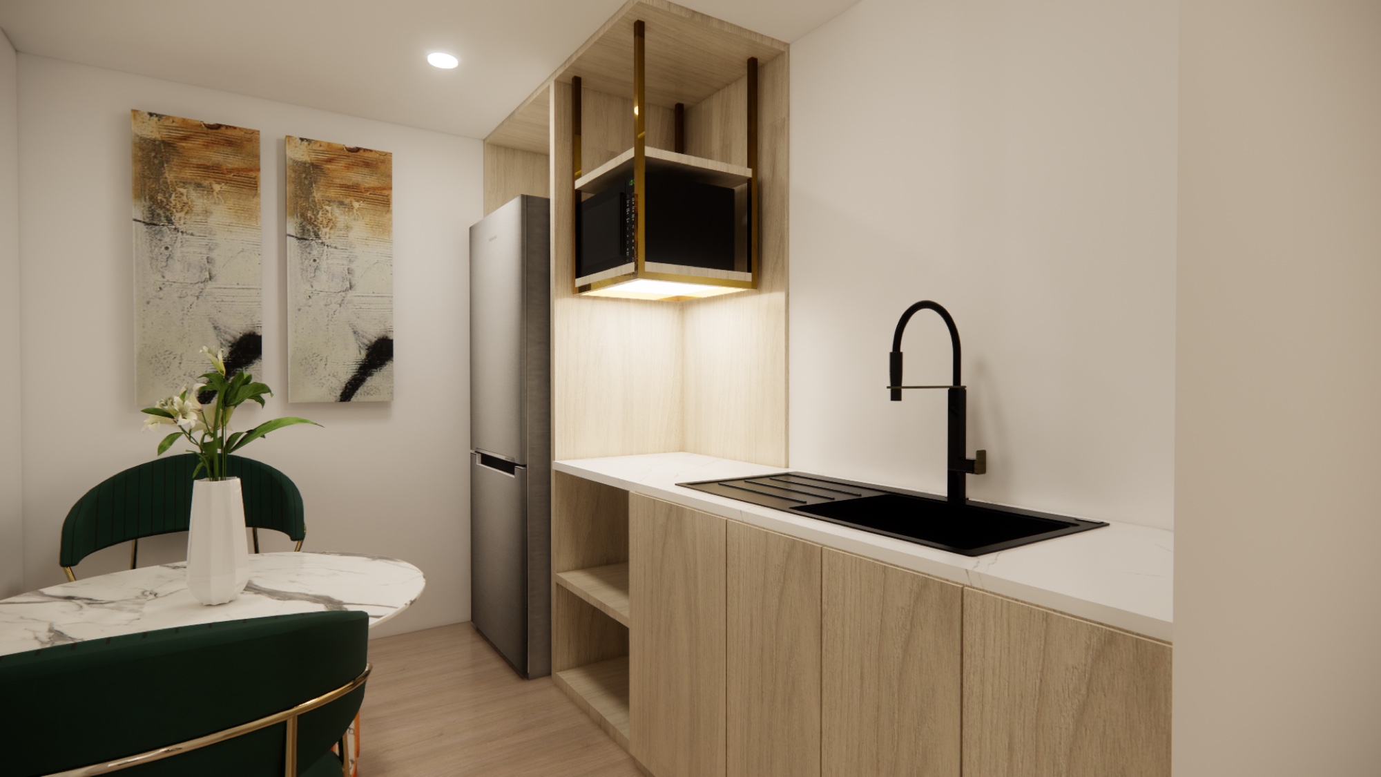 In-room kitchenette